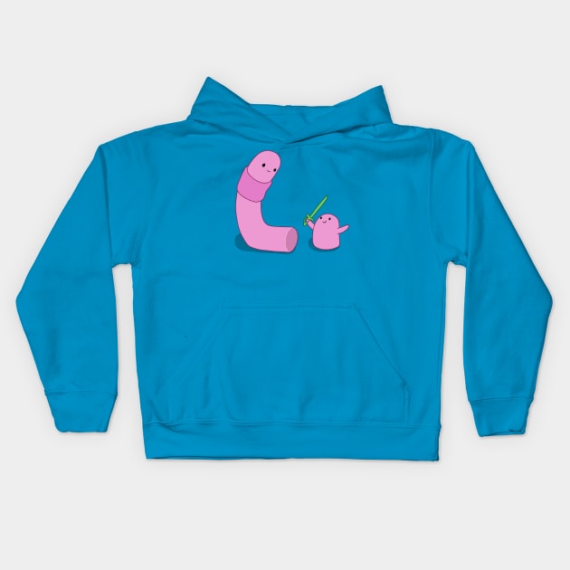 Adventure Time Shelby - Little Brother Kids Hoodie by valentinahramov